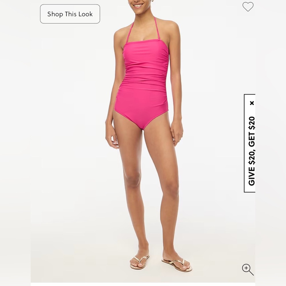 Women’s J. Crew strapless one piece swimsuit